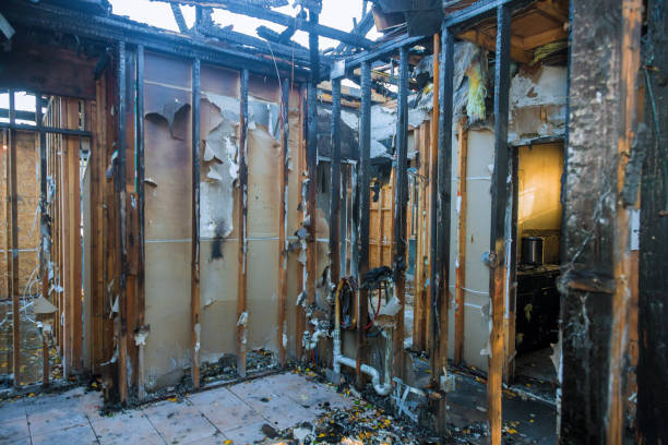 Professional Fire Damage Removal technician working in Dublin, OH